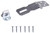 ProSource LR-120-BC3L-PS Safety Hasp, 2-1/2 in L, 2-1/2 in W, Steel, Zinc, 9/32 in Dia Shackle, Fixed Staple [SKU: ORG1460583]
