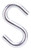 ProSource LR371 S-Hook, 40 lb Working Load, 0.236 in Dia Wire, Steel, Zinc [SKU: ORG6384770]