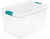 Sterilite 14978006 Latching Box, Plastic, Clear/White, 23-3/4 in L, 16 in W, 13-1/2 in H [SKU: ORG4387080]