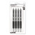 Signo 207 Gel Pen, Retractable, Medium 0.7 mm, Black Ink, Translucent Black Barrel, 4/Pack [SKU: UBC33960PP]