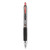 Signo 207 Gel Pen, Retractable, Micro 0.5 mm, Red Ink, Smoke/Black/Red Barrel, Dozen [SKU: UBC61257]