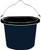 FORTEX-FORTIFLEX FB-108 FB-108BX Bucket, 8 qt Volume, Rubber/Polyethylene, Black [SKU: ORG7504541]