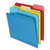 Poly Reinforced File Folder, 1/3-Cut Tabs: Assorted, Letter Size, Assorted Colors, 100/Pack [SKU: PFX86219]