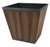 Landscapers Select S161015-12064-B Square Whiskey Barrel Planter, 14-1/2 In W, Square, High-Density Resin, Brown, Brown [SKU: ORG8251902]