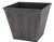 Landscapers Select S17050410-01-A Square Barn Planter, 10 in W, Square, High-Density Resin, White Wash, White Wash [SKU: ORG8317125]