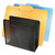 Urban Collection Punched Metal File Sorter, 3 Sections, Letter Size Files, 8" x 8" x 7.25", Black [SKU: AOPART20009]