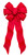 Holidaytrims 6675 Gift Bow, 8-1/2 x 14 in, Hand Tied Design, Cloth, Red/Silver [SKU: ORG2295509]