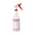 Trigger Spray Bottle, 32 oz, Clear/Red, HDPE, 3/Pack [SKU: BWK03010]
