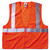 GloWear 8210Z Class 2 Economy Vest, Polyester Mesh, Zipper Closure, Large to X-Large, Orange [SKU: EGO21045]