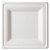 Renewable and Compostable Square Sugarcane Plates, Large, Natural White, 50/Pack, 5 Packs/Carton [SKU: ECOEPP023]