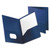 Poly Twin-Pocket Folder, 100-Sheet Capacity, 11 x 8.5, Opaque Dark Blue [SKU: OXF57402]