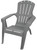 Gracious Living 11616-26ADI Contour Adirondack Chair, Resin Seat, Resin Frame, Neutral Gray Frame [SKU: ORG8288474]