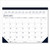 Recycled Two-Color Perforated Monthly Desk Pad Calendar, 18.5 x 13, Blue Binding/Corners, 12-Month (Jan-Dec): 2024 [SKU: HOD1506]