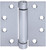 Tell Manufacturing HG100323 Spring Hinge, Stainless Steel, Satin, Fixed Pin, Wall Mounting [SKU: ORG4791489]