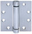Tell Manufacturing HG100321 Spring Hinge, Stainless Steel, Satin, Fixed Pin, Wall Mounting [SKU: ORG4791463]