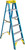 WERNER 6006 Step Ladder, 10 ft Max Reach H, 5-Step, 250 lb, Type I Duty Rating, 3 in D Step, Fiberglass, Yellow [SKU: ORG6817712]