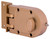 ProSource Lock, Keyed Different Key, Brass, Brass, KW1 Keyway, 1-2-3/8 in Thick Door [SKU: ORG0752410]