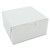 White One-Piece Non-Window Bakery Boxes, 6 x 6 x 3, White, Paper, 250/Carton [SKU: SCH0905]