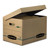 SYSTEMATIC Basic-Duty Attached Lid Storage Boxes, Letter/Legal Files, Kraft/Green, 12/Carton [SKU: FEL12772]
