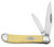 CASE 030 Folding Pocket Knife, 2.1 in Clip, 1.53 in Pen L Blade, Chrome Vanadium Steel Blade, 2-Blade, Yellow Handle [SKU: ORG6369516]