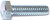 MIDWEST FASTENER 00005 Bolt, 1/4-20 in Thread, 1 in OAL, 2 Grade, Zinc, Zinc, Coarse Thread [SKU: ORG4531075]