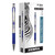 F-301 Ballpoint Pen, Retractable, Fine 0.7 mm, Blue Ink, Stainless Steel/Blue Barrel [SKU: ZEB27120]