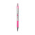 F-301 Ballpoint Pen, Retractable, Fine 0.7 mm, Black Ink, Stainless Steel/Pink Barrel [SKU: ZEB37111]