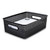 Plastic Weave Bin, Medium, 14" x 10.5" x 4.63", Black [SKU: AVT36003]