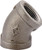 Prosource 4-1-1/4B Pipe Elbow, 1-1/4 in, FIP, 45 deg Angle, Malleable Iron, SCH 40 Schedule, 300 psi Pressure [SKU: ORG6101059]