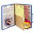 6-Section Pressboard Top Tab Pocket Classification Folders, 6 SafeSHIELD Fasteners, 2 Dividers, Letter Size, Dark Blue, 10/BX [SKU: SMD14077]
