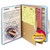 6-Section Pressboard Top Tab Pocket Classification Folders, 6 SafeSHIELD Fasteners, 2 Dividers, Letter Size, Blue, 10/Box [SKU: SMD14081]