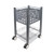 Sidekick File Cart, Metal, 1 Shelf, 1 Bin, 13.75" x 15.5" x 26.25", Matte Gray [SKU: VRTVF52002]
