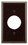 Eaton Wiring Devices 2131B-BOX Single Receptacle Wallplate, 4-1/2 in L, 2-3/4 in W, 1 -Gang, Thermoset, Brown [SKU: ORG4245072]