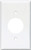 Eaton Wiring Devices 2131W-BOX Single Receptacle Wallplate, 4-1/2 in L, 2-3/4 in W, 1 -Gang, Thermoset, White [SKU: ORG6326250]
