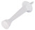 Prosource CL-208C-WH-PS Heavy-Duty Rigid Door Stop, 1 in Dia Base, 3 in Projection, Die-Cast Zinc & Plastic, White [SKU: ORG4539177]