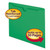 Colored File Jackets with Reinforced Double-Ply Tab, Straight Tab, Letter Size, Green, 100/Box [SKU: SMD75503]