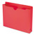 Colored File Jackets with Reinforced Double-Ply Tab, Straight Tab, Letter Size, Red, 50/Box [SKU: SMD75569]