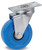 DH CASTERS C-LM4P1PUS Swivel Caster, 4 in Dia Wheel, 1-1/4 in W Wheel, Solid Polyurethane Wheel, Blue, 275 lb [SKU: ORG5147277]
