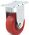 DH CASTERS C-LM3P1PUR Rigid Caster, 3 in Dia Wheel, 1-1/4 in W Wheel, Polyurethane Wheel, Red, 240 lb [SKU: ORG5147350]