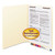 End Tab Fastener Folders with Reinforced Straight Tabs, 11-pt Manila, 1 Fastener, Letter Size, Manila Exterior, 50/Box [SKU: SMD34110]