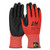 KEV Hi-Vis Seamless Knit Kevlar Gloves, 2X-Large, Red/Black [SKU: PID09K1640XXL]