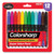 Colorsharp Permanent Markers, Fine Bullet Tip, Assorted Colors, 12/Set [SKU: CZA4461024]