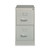 Vertical Letter File Cabinet, 2 Letter Size File Drawers, Light Gray, 15 x 26.5 x 28.37 [SKU: HID14027]