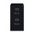 Vertical Letter File Cabinet, 2 Letter-Size File Drawers, Black, 15 x 22 x 28.37 [SKU: HID17890]