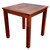 Seasonal Trends Patio Table, 450 mm W, 450 mm D, 455 mm H, Mahogany Wood Frame, Square Table, Unfoldable [SKU: ORG8508137]