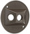 HUBBELL 5197 5197-7 Cluster Cover, 4-1/8 in Dia, 1.094 in L, 4-1/8 in W, Round, 1 -Gang, Die-Cast Aluminum [SKU: ORG5495148]