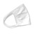 Cotton Face Mask with Antimicrobial Finish, White, 10/Pack [SKU: GN124444923PK]