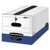 LIBERTY Plus Heavy-Duty Strength Storage Boxes, Letter Files, 12.25" x 24.13" x 10.75", White/Blue, 12/Carton [SKU: FEL11111]