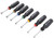 Vulcan SD-SET-3 Nut Driver Set, 7-Piece, Carbon Steel, Chrome, Black & Gray (Handle) [SKU: ORG9261900]