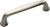 Amerock BP53702G10 Cabinet Pull, 4-7/16 in L Handle, 1-1/8 in H Handle, 1-1/8 in Projection, Zinc, Satin Nickel [SKU: ORG0460063]